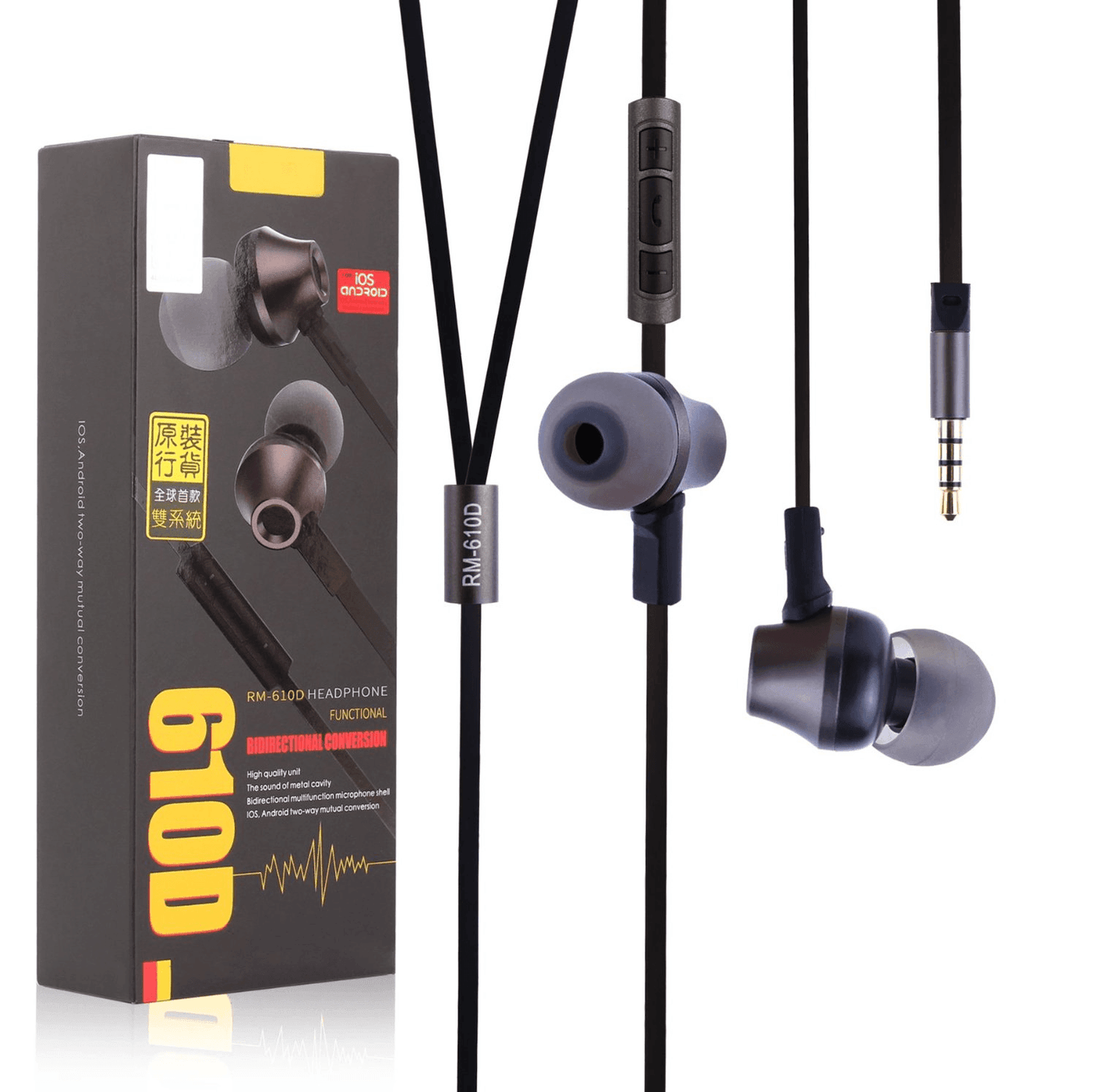 Remax Super Bass Wire Earphone - 610D - Pinoyhyper