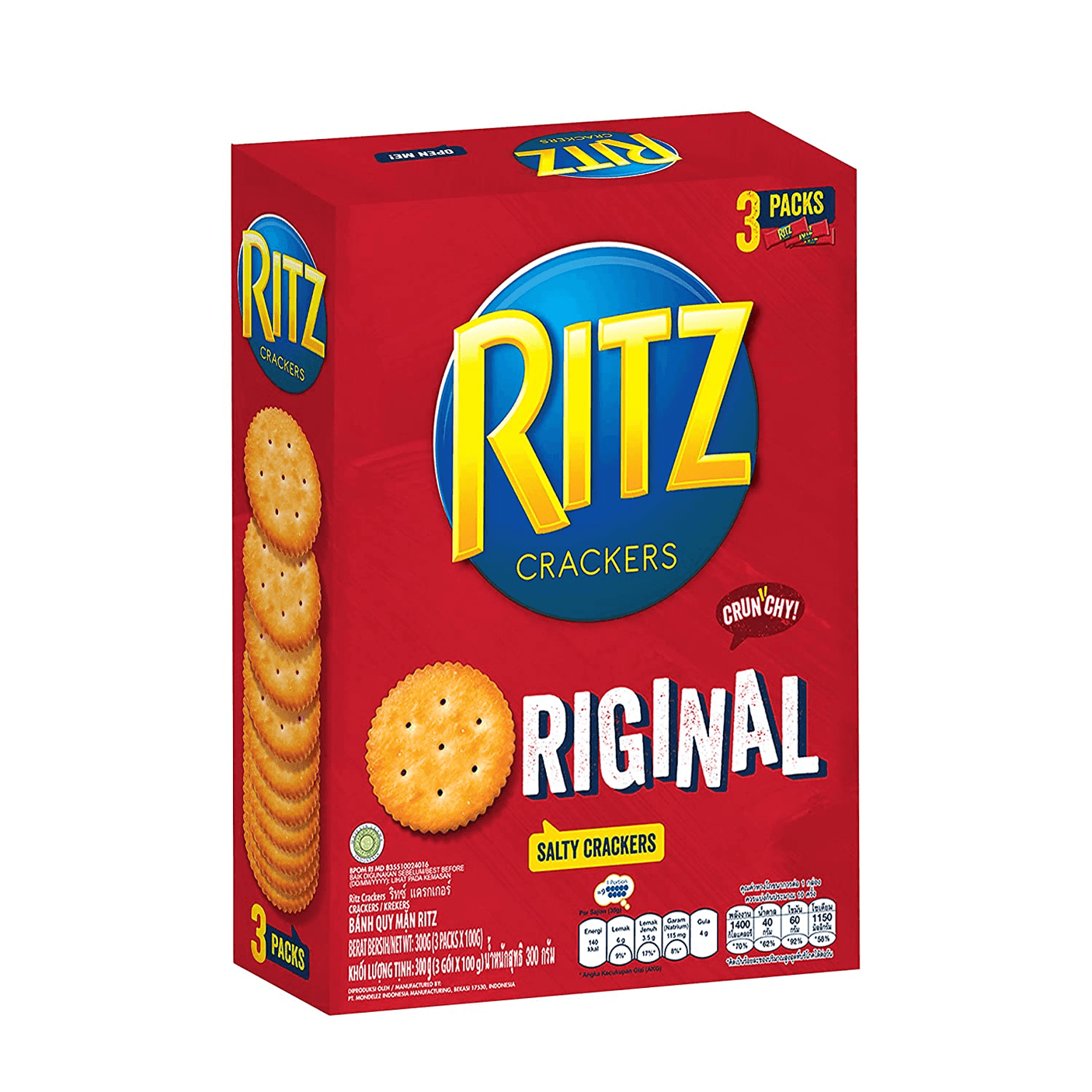 Ritz Original Sea Salted Crackers 3 Packs - 300g - Pinoyhyper