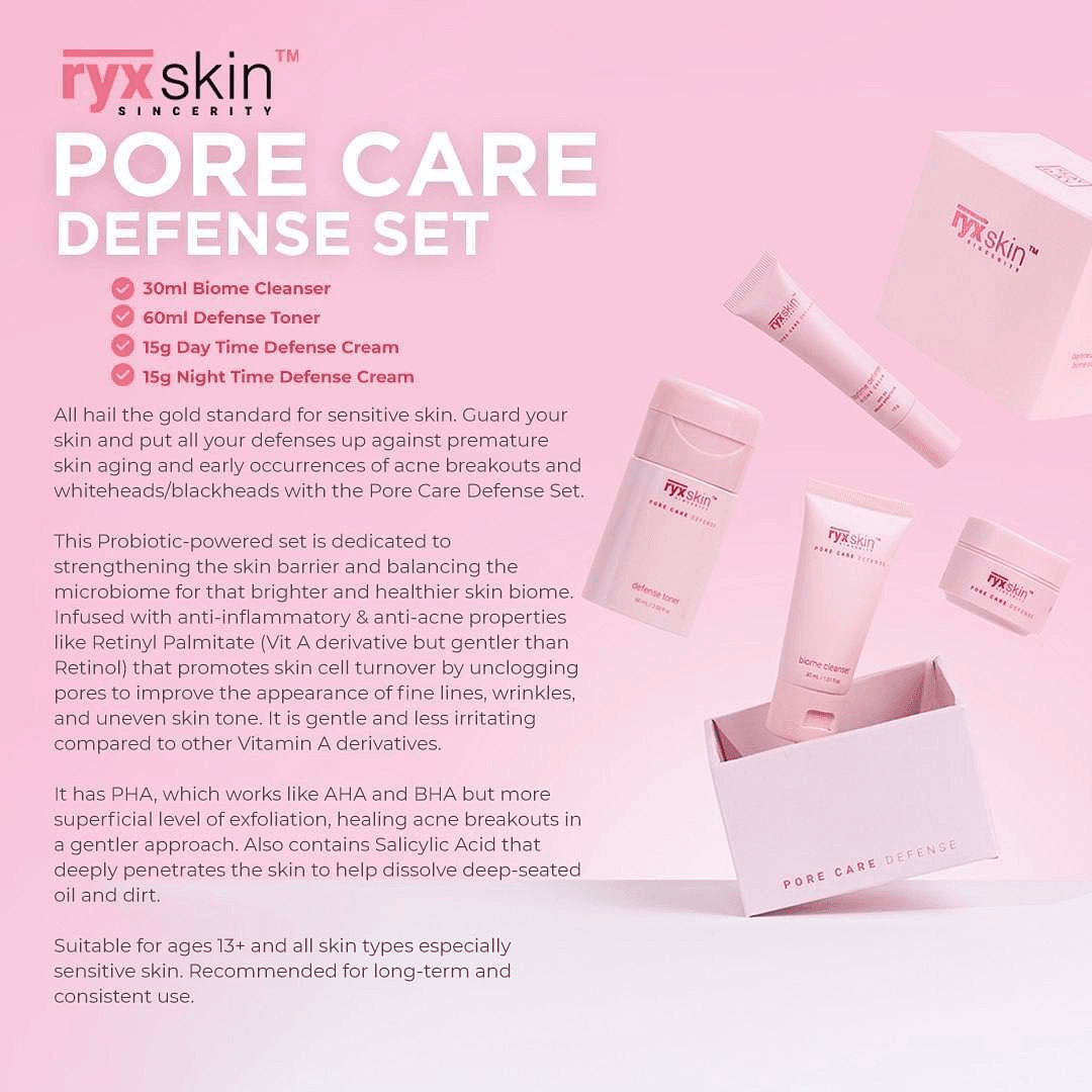 RyxSkin Sincerity Pore Care Defense Kit - Pinoyhyper