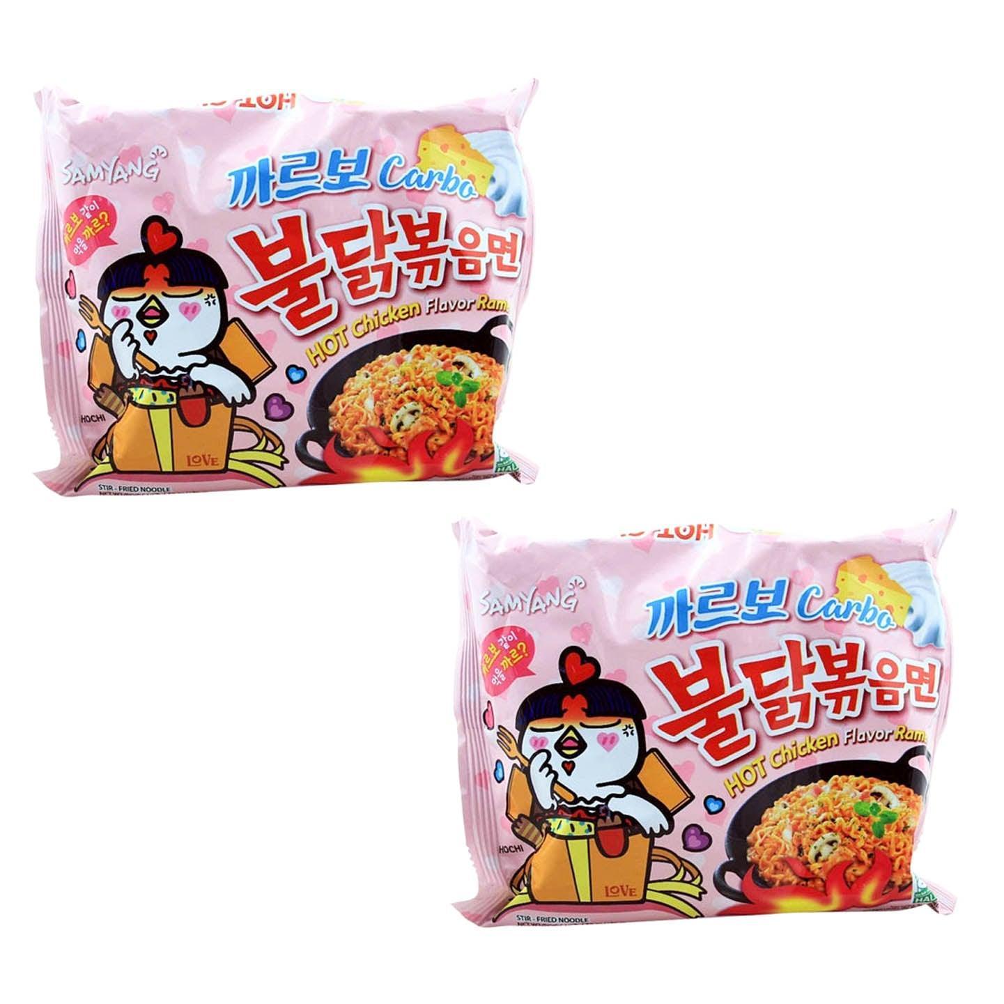 Samyang Buldak Curbo Hot Chicken Flavor Korean noodle - 2Pcs × 130g - Pinoyhyper