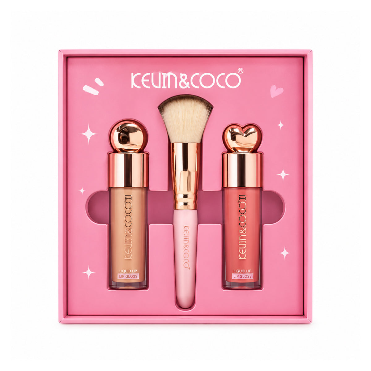 Kevin & Coco Liquid Lip Gloss & Brush - KC248421