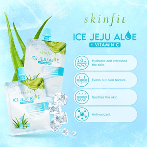 Skinfit Ice Jeju Aloe + Vitamin C Gel Lotion - 120g - Pinoyhyper