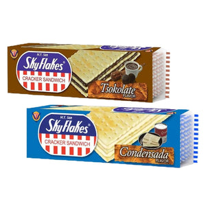 Skyflakes Cracker Sandwich Condensada + Tsokolate 30g x 10's (1+1) Offer - Pinoyhyper