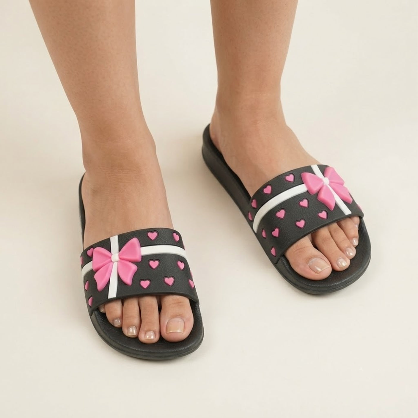 Global Matrix Women's Bow Slide Sandals