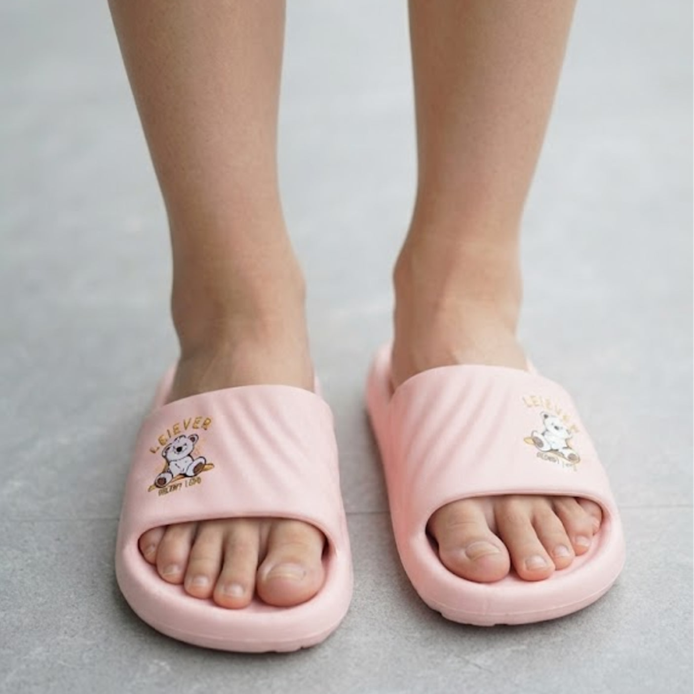 Cute Cartoon Panda Printed EVA Slippers