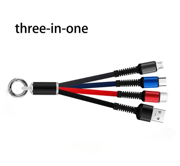 Smart 3 In 1 USB Multi Charger Cable With Keyring JKX - K06 - Pinoyhyper