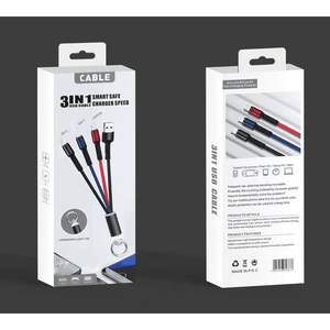Smart 3 In 1 USB Multi Charger Cable With Keyring JKX - K06 - Pinoyhyper