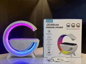 Smart Bluetooth Speaker With Wireless Charging & LED Light - BT2301 - Pinoyhyper