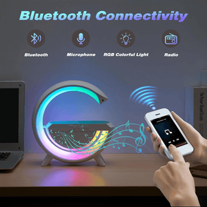 Smart Bluetooth Speaker With Wireless Charging & LED Light - BT2301 - Pinoyhyper