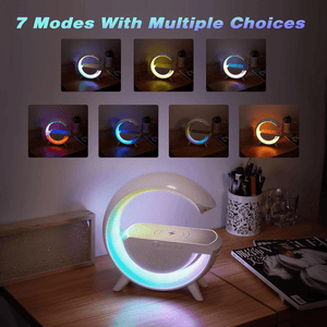 Smart Bluetooth Speaker With Wireless Charging & LED Light - BT2301 - Pinoyhyper