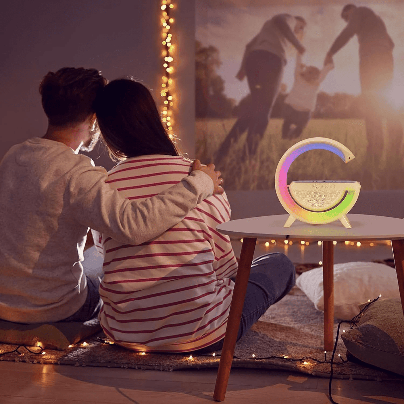 Smart Bluetooth Speaker With Wireless Charging & LED Light - BT2301 - Pinoyhyper