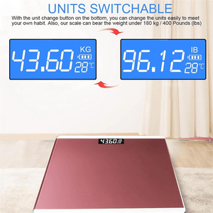 Smart LCD Display Body Weighing Digital Bathroom Scale - QR805 - Pinoyhyper