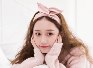 Solid Color Wire Twist Bow Rabbit Headband - 1 Pcs (KT-160-1023) - Pinoyhyper