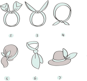 Solid Color Wire Twist Bow Rabbit Headband - 1 Pcs (KT-160-1023) - Pinoyhyper