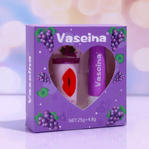 Vaseina Grape Water Moisturizing Lip Scrub + Lip Balm - 25g+4.8g - Pinoyhyper