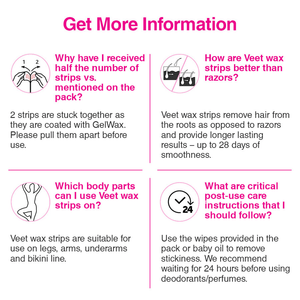 Veet Full Body Waxing Strips Sensitive Skin (20 strips) - Pinoyhyper