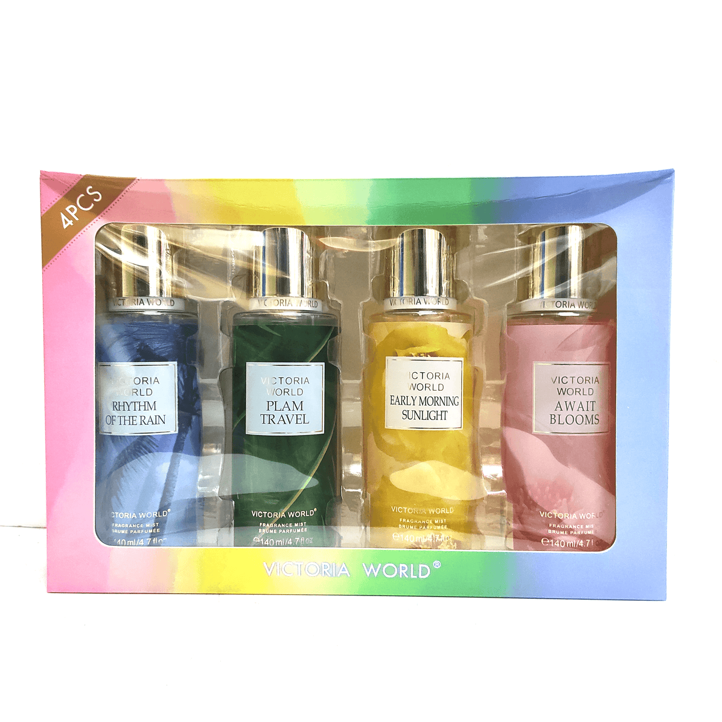 Victoria World Rhythm 4 Pcs Combo Fragrance Mist - 4x140 ml - Pinoyhyper