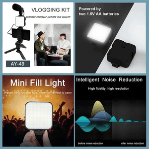 Video Making Vlogging Kit With Tripod Stand AY-49 - Pinoyhyper