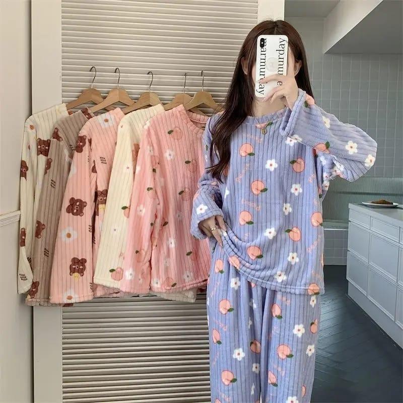 Winter Night Dress Free Size 2Pcs Set- HSF028 Pinoy Hyper Kuwait Winter Night Dress Free Size 2Pcs Set- HSF028 Pinoy Hyper Kuwait