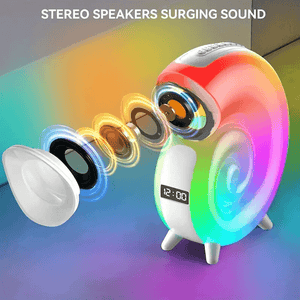 Wireless Led Speaker With Conch Colorful Music Lamp KP-556 - Pinoyhyper