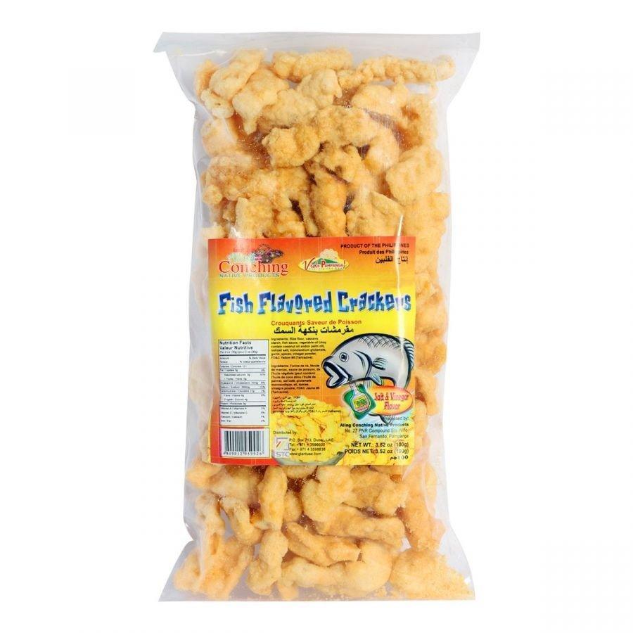 Aling Conching Fish Flavored Crackers Salt & Vinegar - 100g - Pinoyhyper