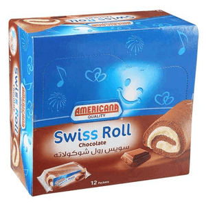 Americana Swiss Roll Chocolate 12 x 75g - Pinoyhyper
