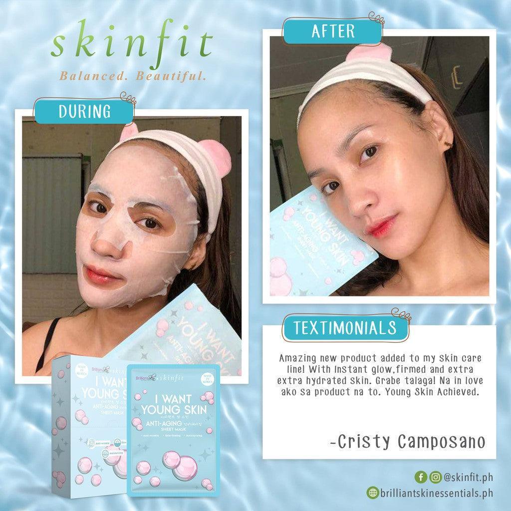 Brilliant I Want Young Skin Anti Aging Sheet Mask - Pinoyhyper