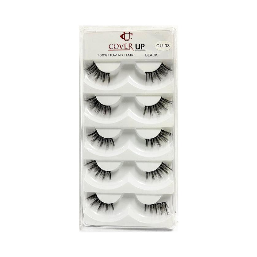 Cover Up 100% Human Eyelash Hair Black CU-03 - Pinoyhyper