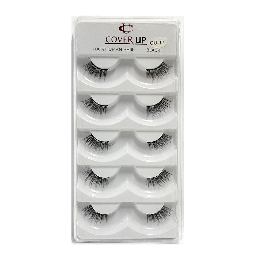 Cover Up 100% Human Hair Eyelash Black CU-17 - Pinoyhyper