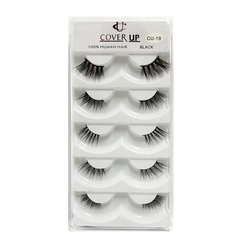 Cover Up 100% Human Hair Eyelash Black CU-19 - Pinoyhyper