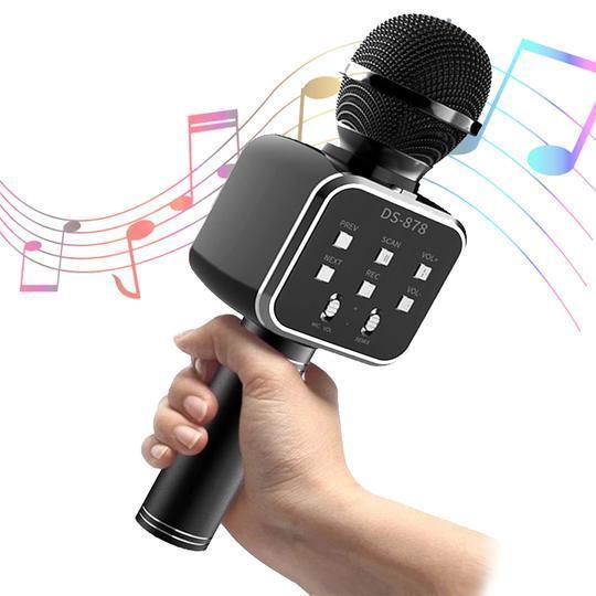DS 878 Wireless Bluetooth Karaoke Microphone with Built-in HIFI Speaker - Pinoyhyper