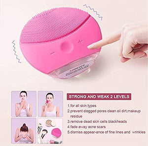 Facial Cleansing Brush (Rose Red) - Pinoyhyper