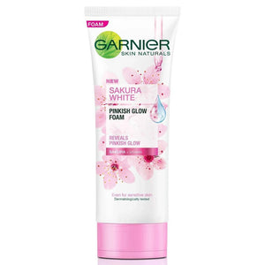 Garnier Sakura White Pinkish Glow with Foam 100mL - Pinoyhyper