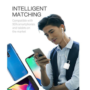 inkax Bluetooth Headset White-Collar HP-12 - Pinoyhyper