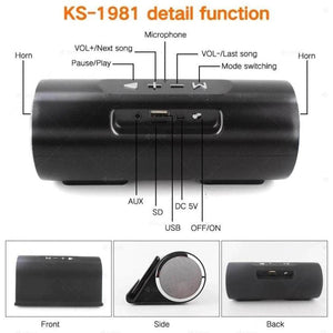 Lp-V9 Portable Bluetooth Speaker Subwoofer with Mobile Phone Bracket - Pinoyhyper