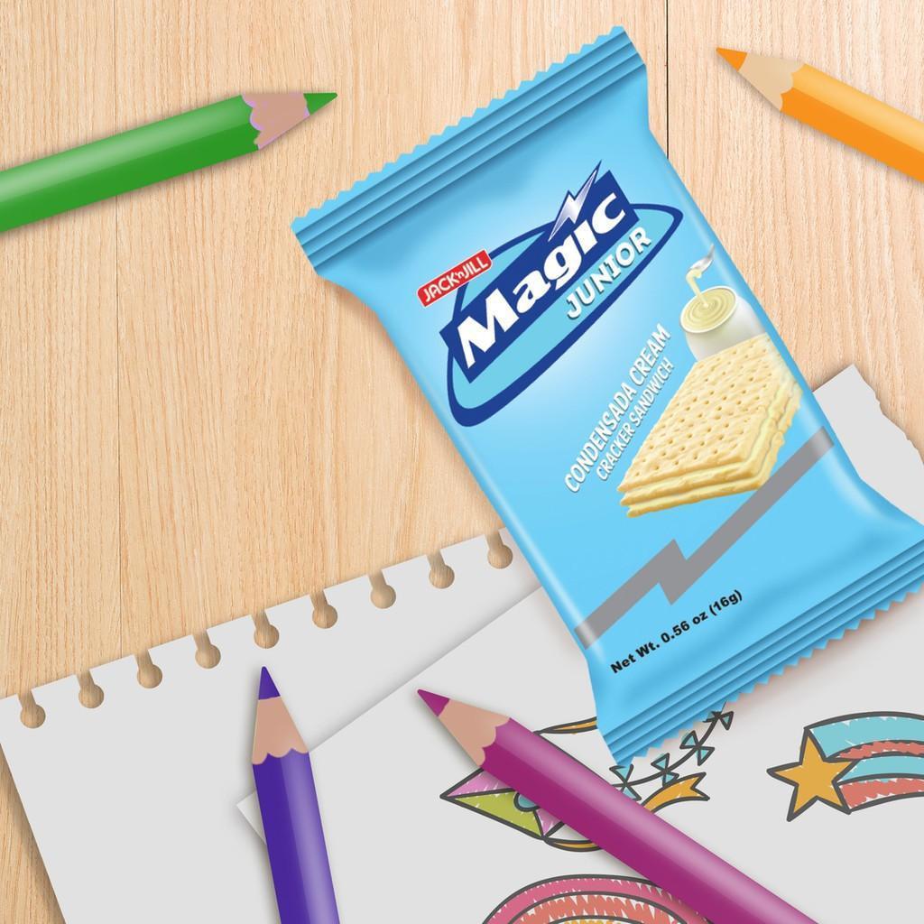 Magic Junior cracker Condensada Cream Filling - 16gx10 Packs x 2 - Pinoyhyper