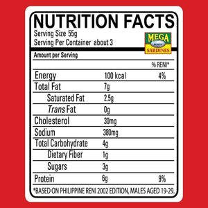 Mega Fried Sardines in Hot and Spicy - 155g - Pinoyhyper