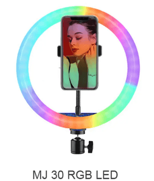 MJ-30 RGB LED Soft Ring Light With Stand-Selfie Light - Pinoyhyper