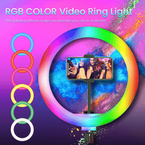 MJ-30 RGB LED Soft Ring Light With Stand-Selfie Light - Pinoyhyper