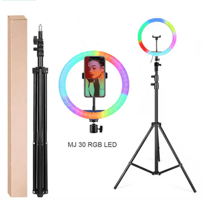 MJ-30 RGB LED Soft Ring Light With Stand-Selfie Light - Pinoyhyper