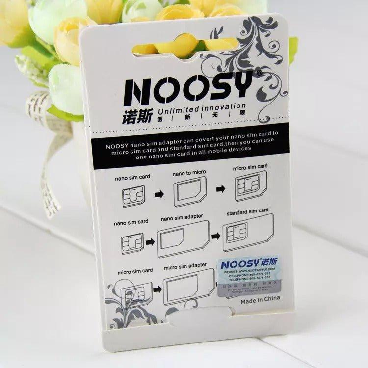 Noosy 4 in 1 Sim Card Adapter Standard Sim To Nano To Micro Sim Adapter With Pin - Pinoyhyper