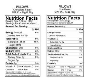 Oishi Pillow Choco Filled + UBE Filled Cracker (Combo) - 38gm - Pinoyhyper