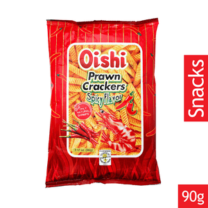 Oishi Prawn Crackers Spicy Flavor 2×90g - Big - Pinoyhyper