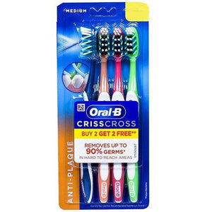 Oral-B Pro Health Criss Cross Anti-Plaque Medium Toothbrush Buy 2 Get 2 Free - Pinoyhyper