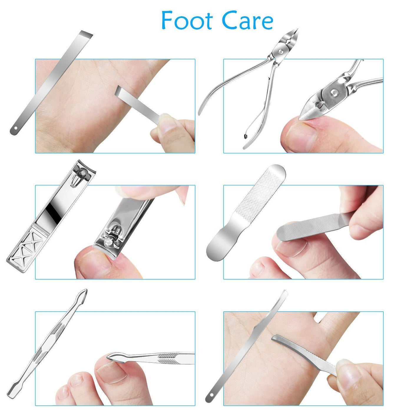 Premium Manicure Pedicure Set (18Pcs) - Pinoyhyper