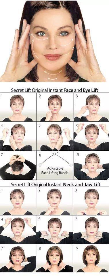 Secret Lift Neck and Eye Lift Kit Lifting Tape and Bands - 40 lifting tapes - Pinoyhyper