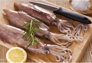 Squids Whole Round Block - Frozen - 1Kg - Pinoyhyper