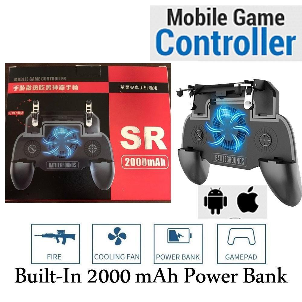 Game Cooler H10 – Doppia Ventola Di Raffreddamento Con Impugnatura Per Smartphone, Batteria 5000mAh, Materiale ABS+Metallo