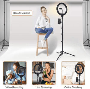 Tchibo LED Ring Light With Stand Make Face & Eye In Beauty - Selfie Light - Pinoyhyper