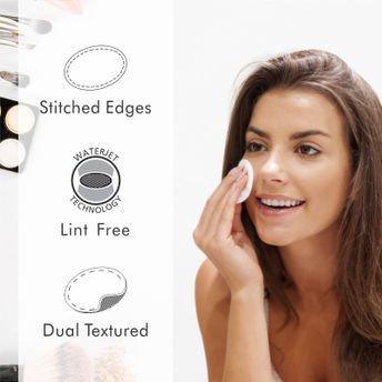 Tulips Round Facial Cotton Pads - 50Pcs - Pinoyhyper